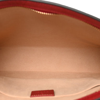 Gucci GG Supreme Monogram Flora Web Ophidia Pouch Red 5 of 7