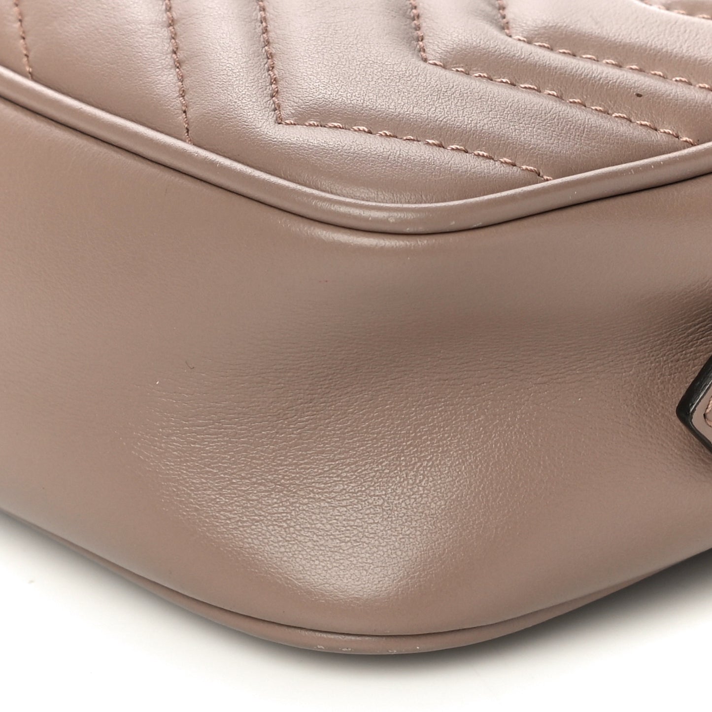 Calfskin Matelasse Mini GG Marmont Chain Shoulder Bag Porcelain Rose