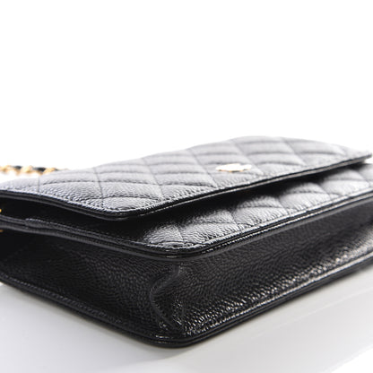Chanel Caviar Quilted Wallet On Chain WOC Black 7 of 11