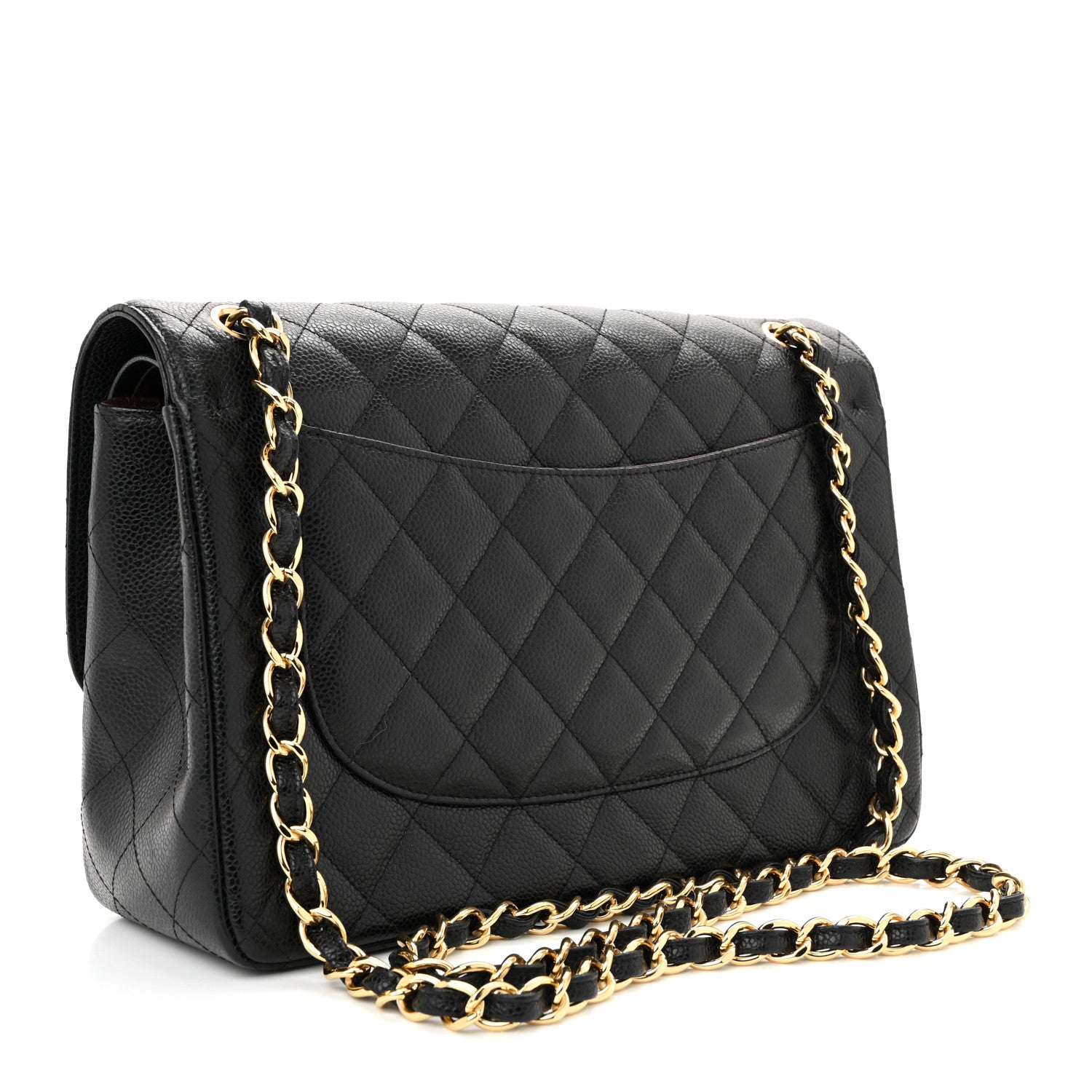 Chanel Caviar Quilted Jumbo Double Flap Black 3 of 11