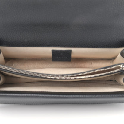 Gucci Pebbled Calfskin Small Dionysus Shoulder Bag Black 7 of 12