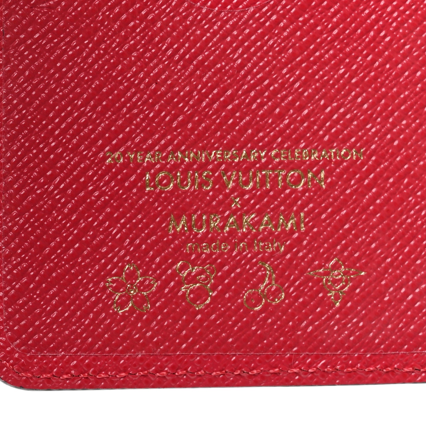 LV X TM Monogram Cerises Porte-Cartes Magnet