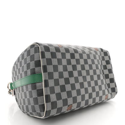 Louis Vuitton Damier Speedy Bandouliere 30 Black White 4 of 10