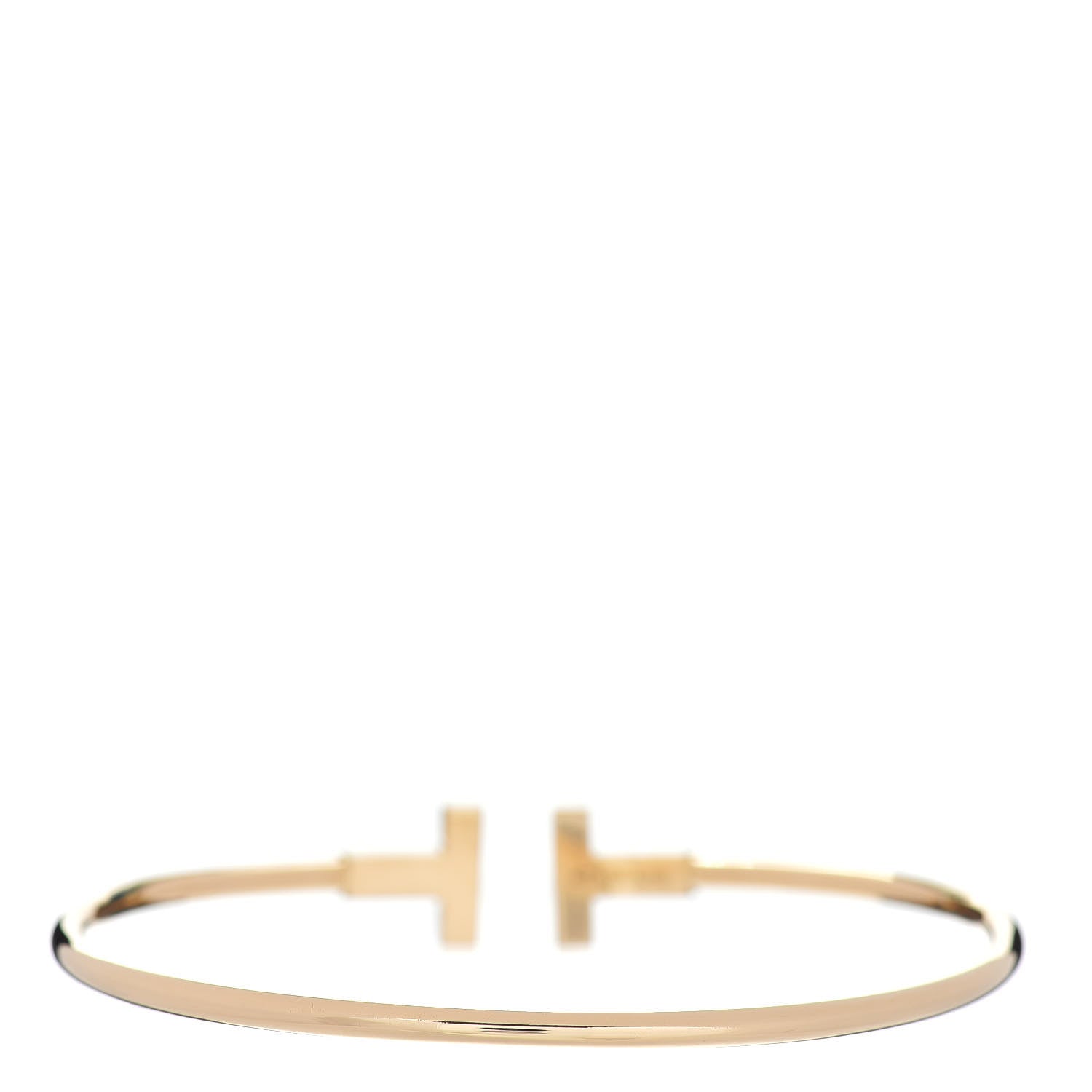 Tiffany 18K Yellow Gold T Wire Bracelet 3 of 5
