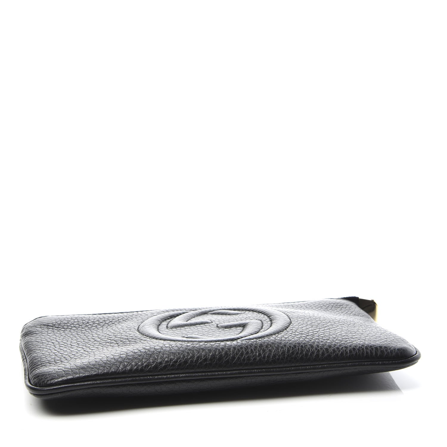 Gucci Pebbled Calfskin Soho Wristlet Black 3 of 8