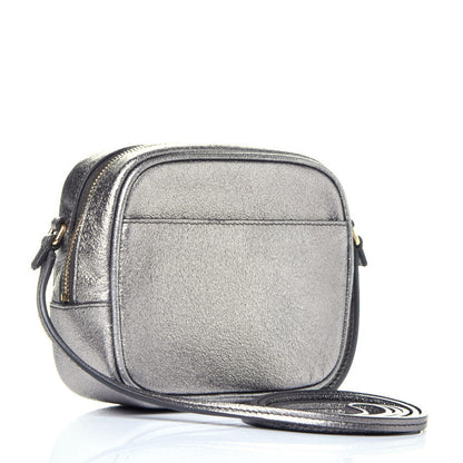 Saint Laurent Metallic Calfskin Monogram Blogger Bag Lapis 3 of 9