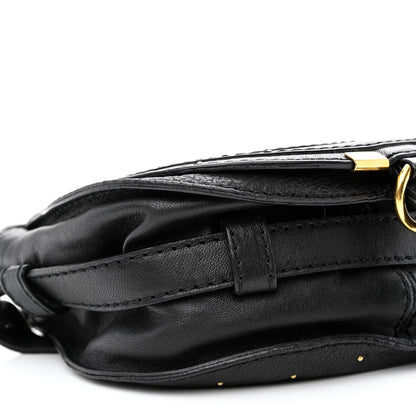 Chloe Calfskin Studded Mini Marcie Crossbody Bag Black 8 of 11