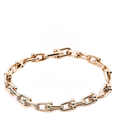 Tiffany 18K Rose Gold Small HardWear Link Bracelet 1 of 6