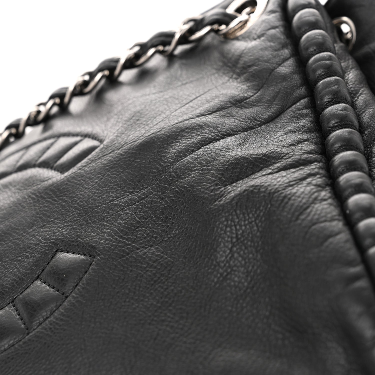 Chanel Calfskin On the Bund Open Accordion Tote Black 11 of 13