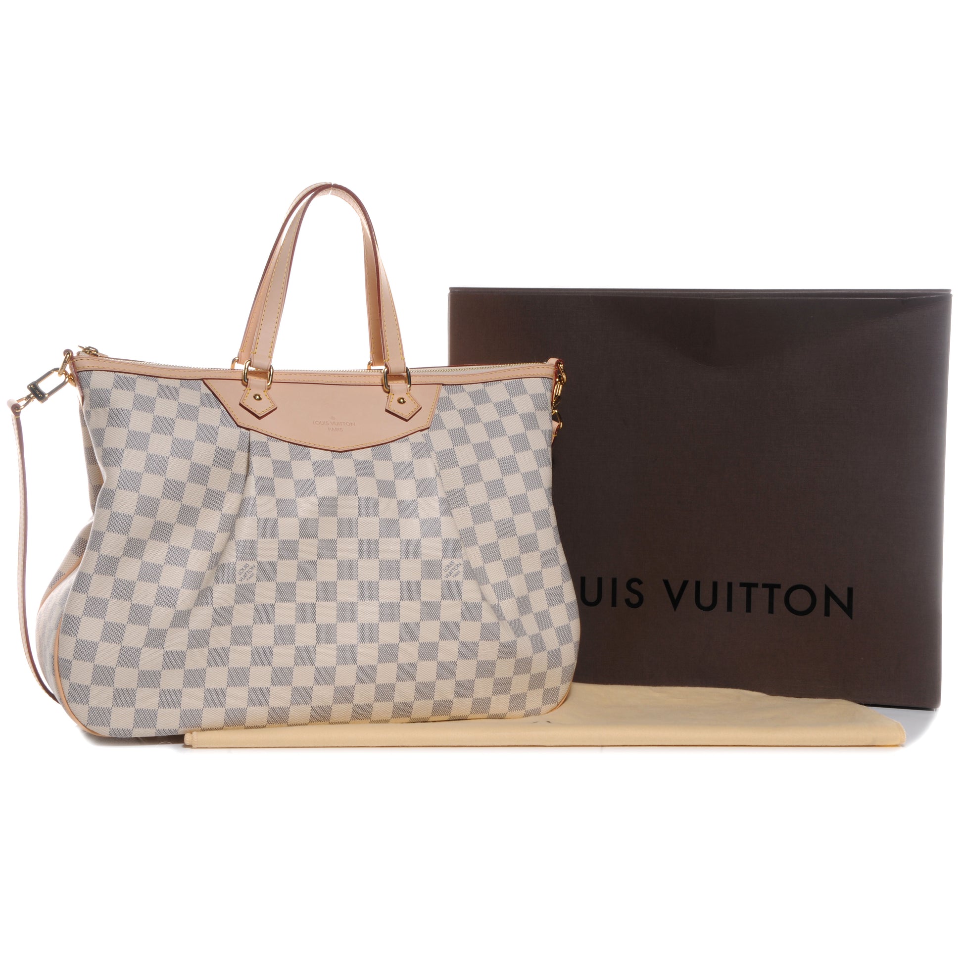 Louis Vuitton Damier Azur Siracusa GM 4 of 8
