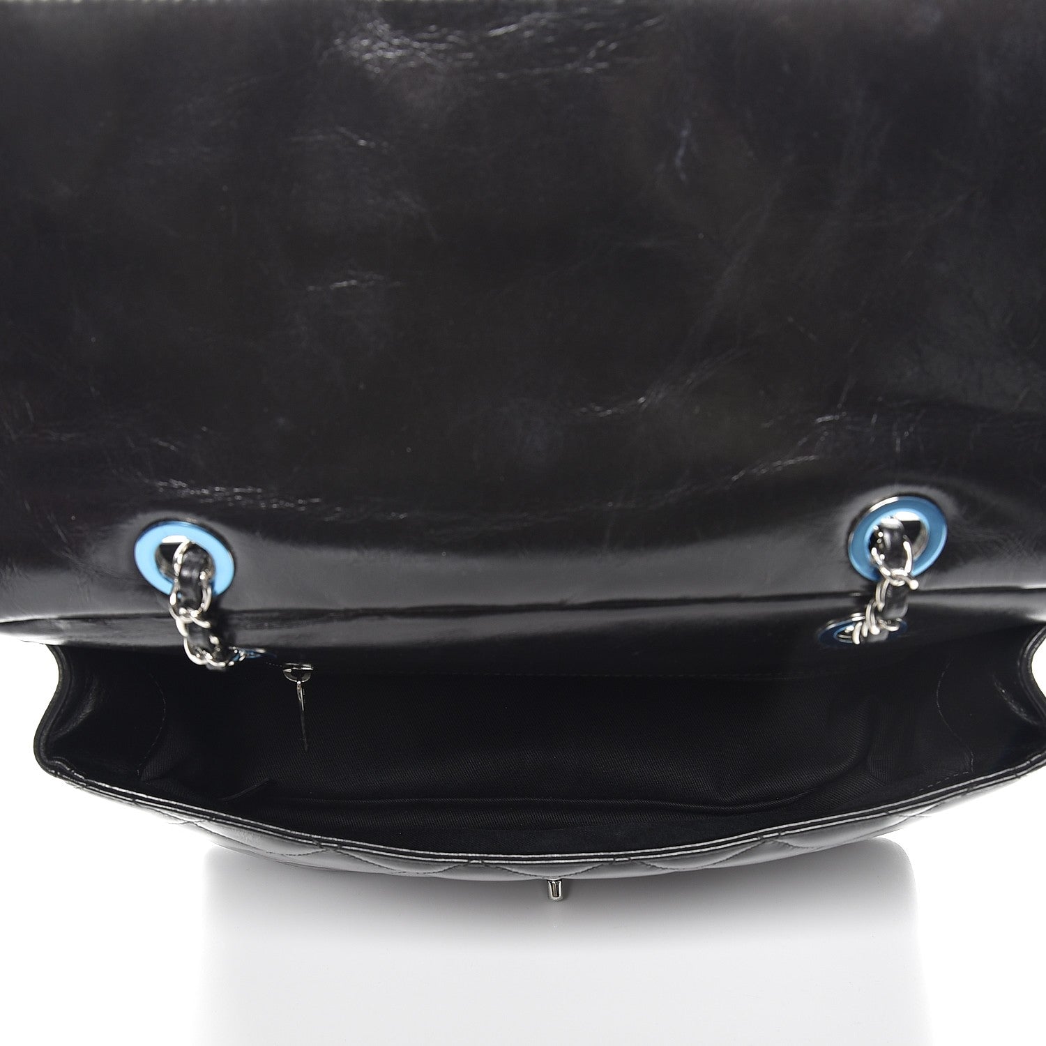 Chanel Glazed Calfskin Quilted Small CC Delivery Tote Black 5 of 12
