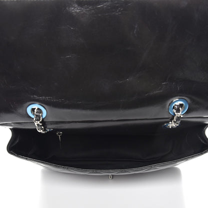 Chanel Glazed Calfskin Quilted Small CC Delivery Tote Black 5 of 12