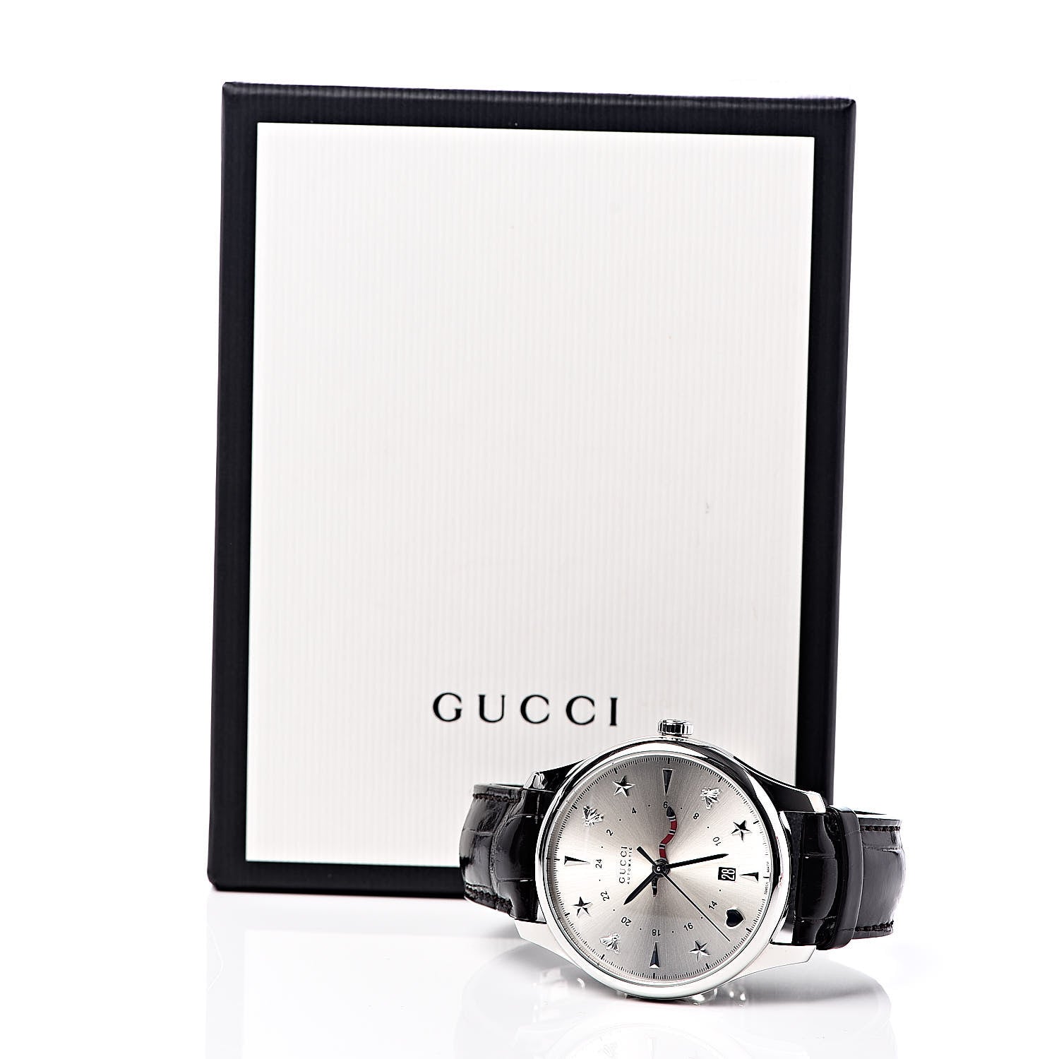 Gucci Stainless Steel Alligator 40mm G-Timeless Snake Hand Automatic Watch 9 of 9
