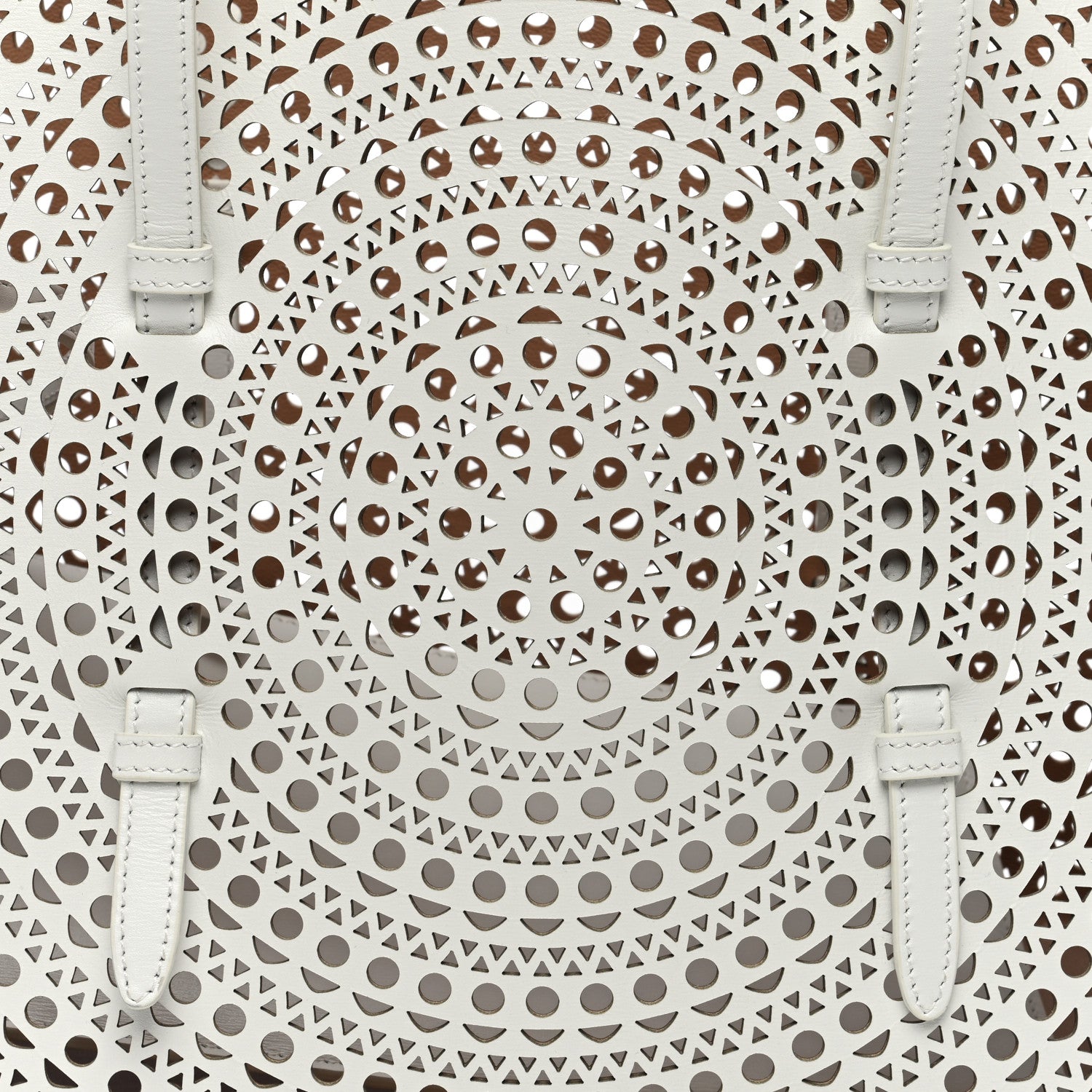 Alaia Calfskin Vienne Mina 32 Bag White 8 of 10