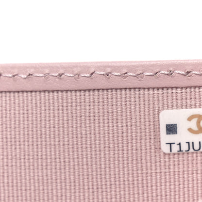 Chanel Caviar Quilted Compact Flap Wallet Light Pink 7 of 9