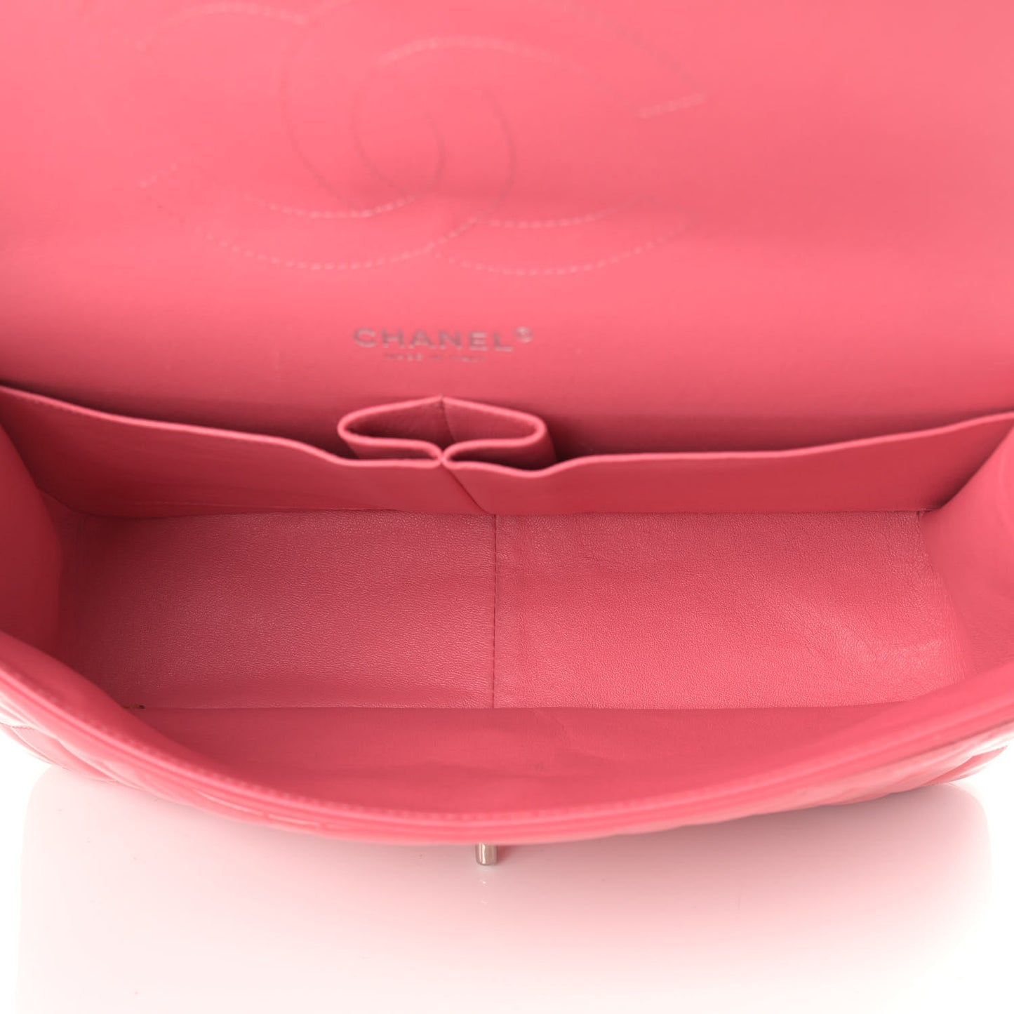 Patent Quilted Jumbo Double Flap Pink