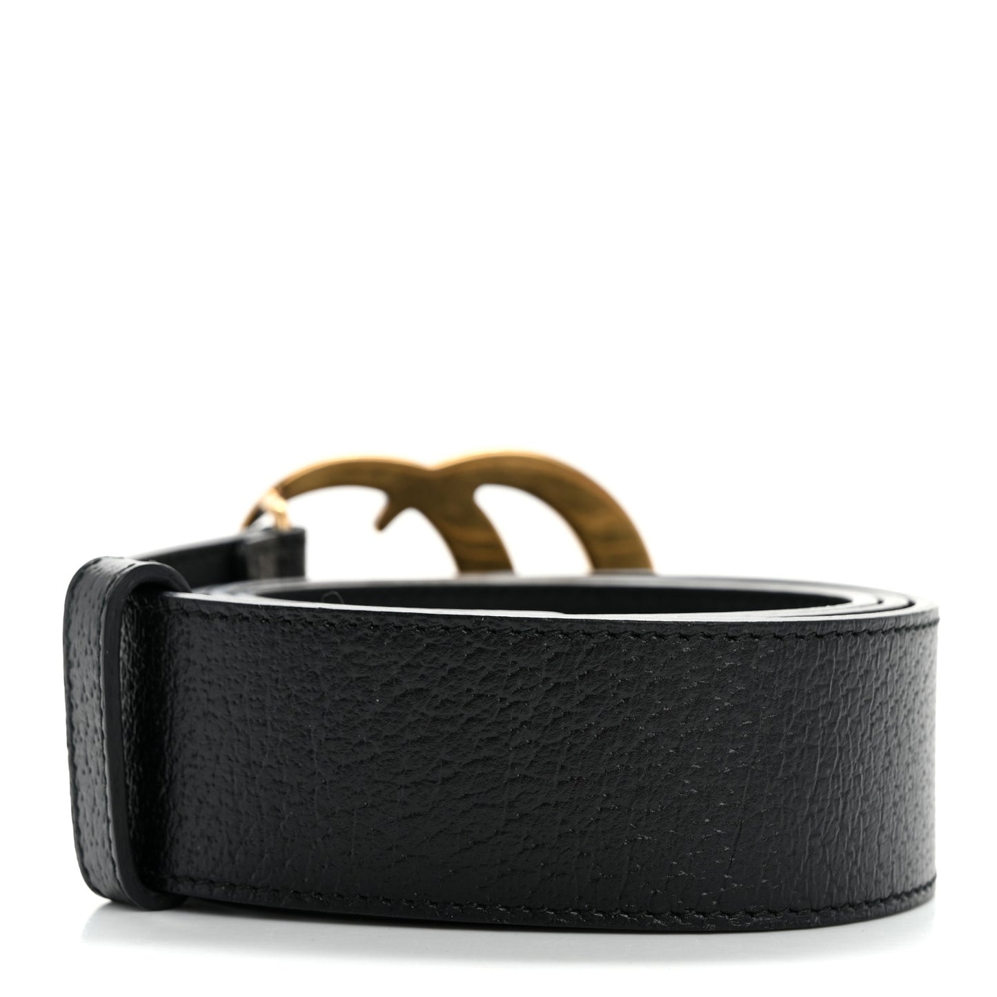 Textured Calfskin Double G 40mm Belt 90 36 Black