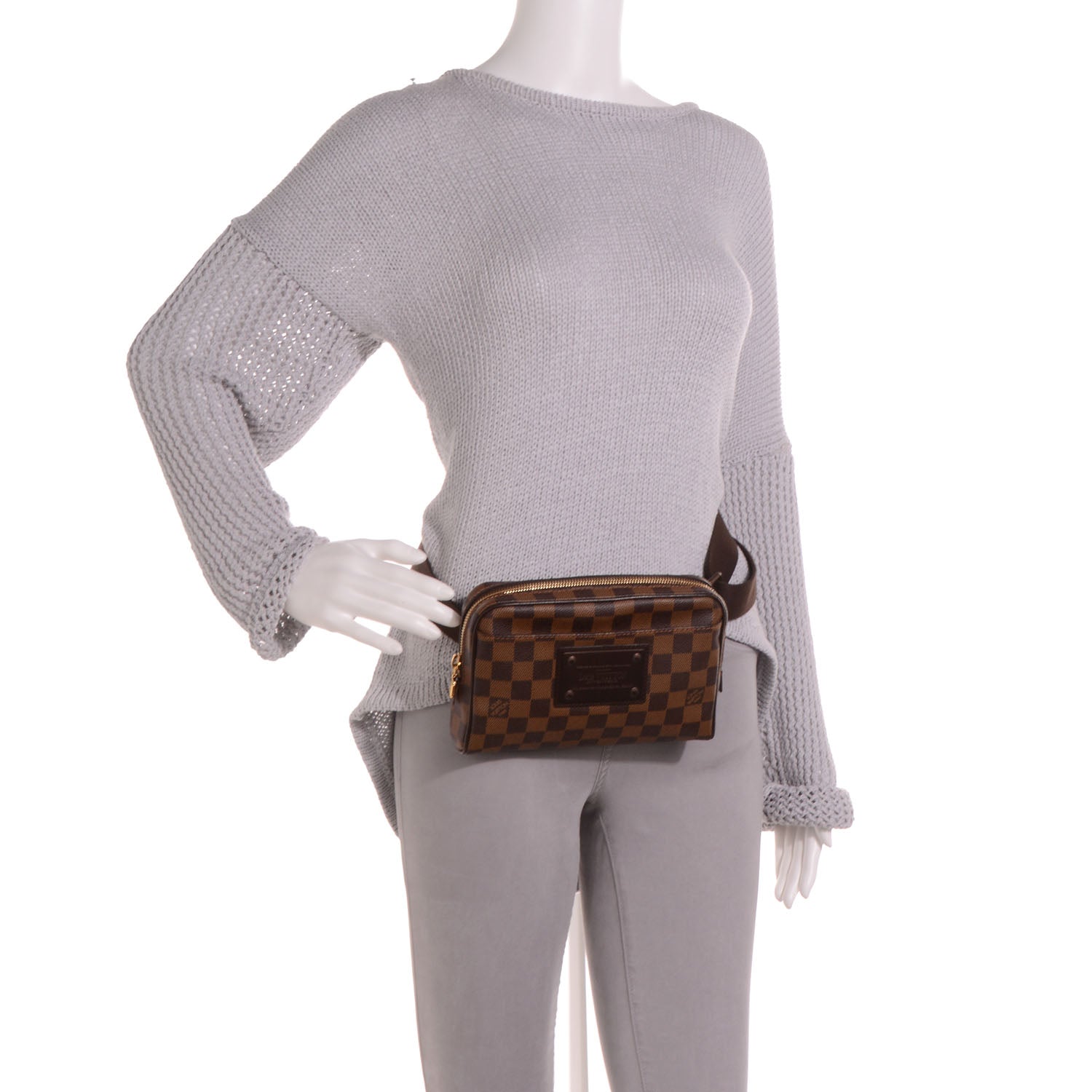 Louis Vuitton Damier Ebene Brooklyn Bum Bag 2 of 7