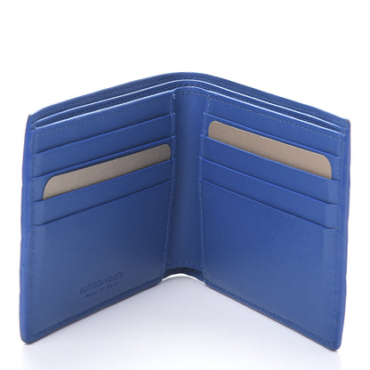 Bottega Veneta Nappa Maxi Intrecciato Bi-Fold Wallet Signal Blue 5 of 7