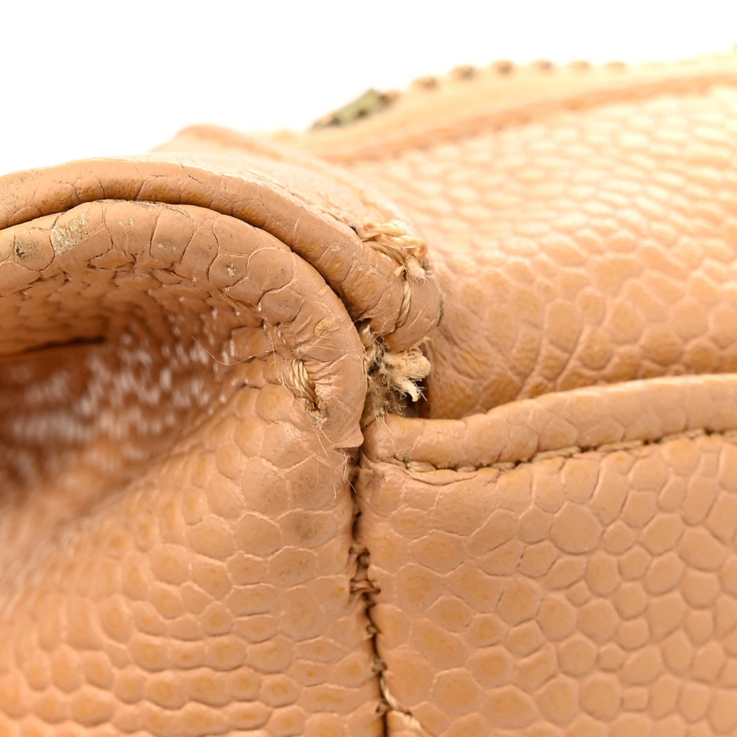 Chanel Caviar Quilted Timeless CC Shoulder Bag Beige 17 of 18
