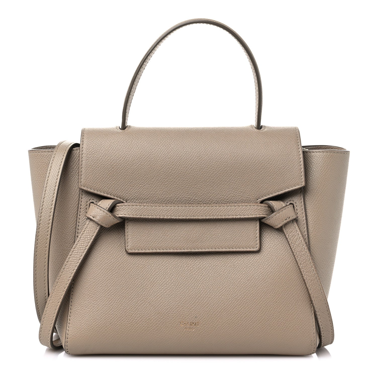 Celine Grained Calfskin Nano Belt Bag Light Taupe 1 of 14