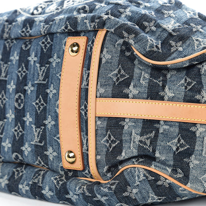 Louis Vuitton Denim Raye Cabas GM 8 of 9