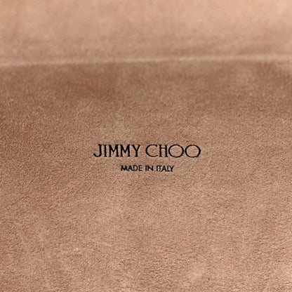 Jimmy Choo Smooth Calfskin Lockett City Shoulder Bag Silver 6 of 9
