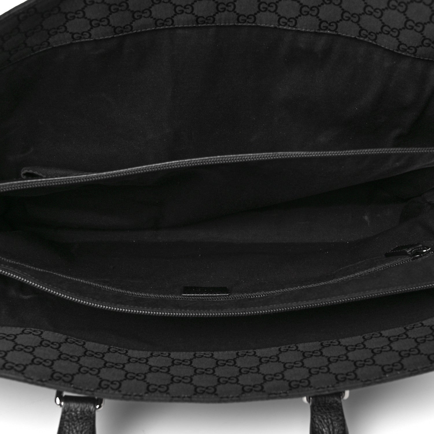 Gucci Nylon Monogram Executive Bag Black 4 of 8