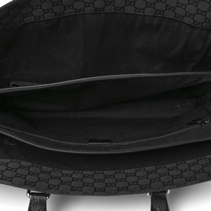 Gucci Nylon Monogram Executive Bag Black 4 of 8