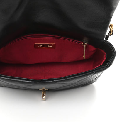 Chanel Goatskin Quilted Medium Chanel 19 Flap Black 5 of 9