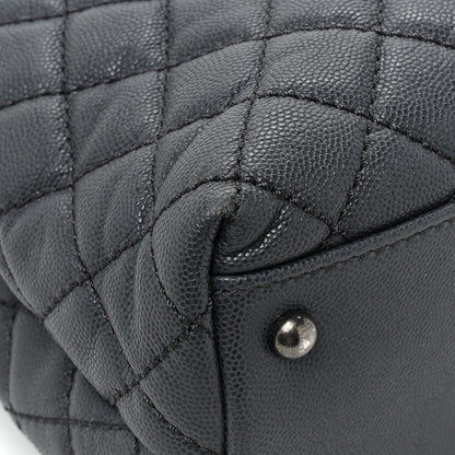 Chanel Caviar Lizard Quilted Large Coco Handle Flap Grey 15 of 16