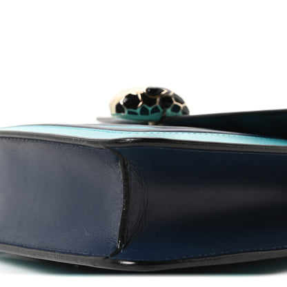 Bulgari Calfskin Serpenti Forever Snake Strap Crossbody Bag Aquarelle Turquoise 10 of 10