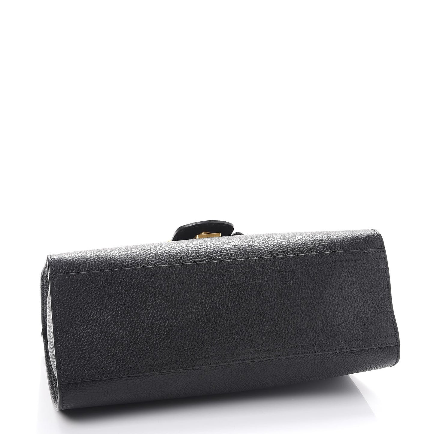 Calfskin Small GG Marmont Top Handle Bag Black