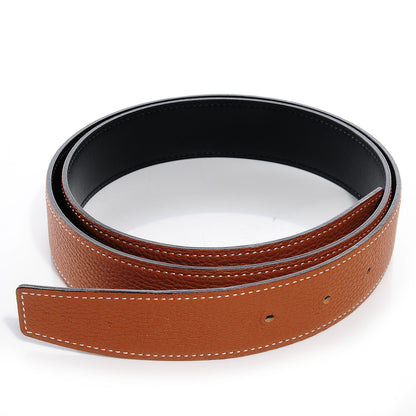 Hermes Togo Box Reversible 32mm Belt Strap 90 Gold Noir 2 of 5