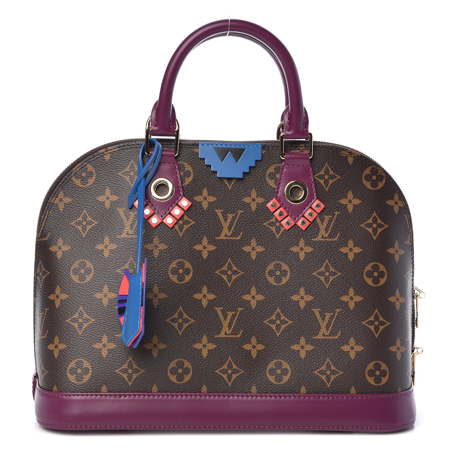 Louis Vuitton Monogram Totem Alma PM Magenta 1 of 9