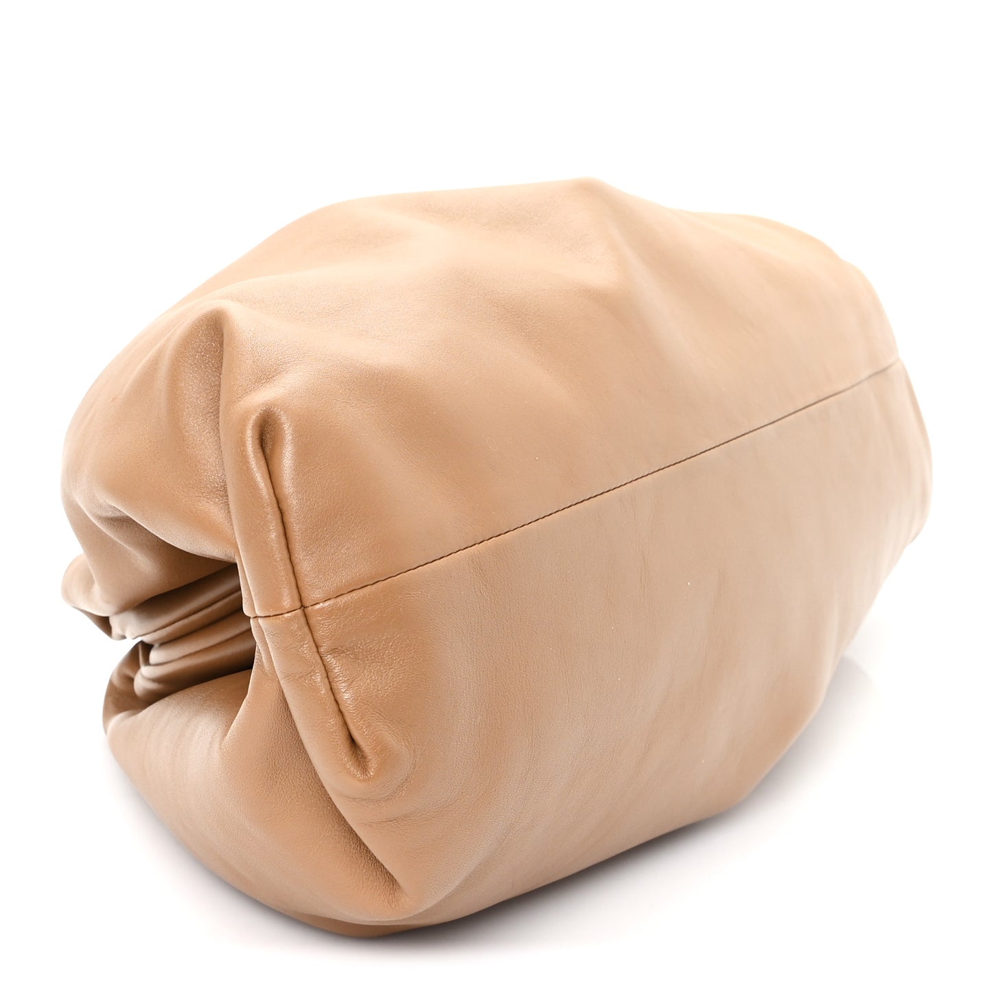 Smooth Butter Calf The Pouch Oversized Clutch Cammello