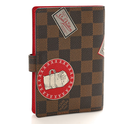 Louis Vuitton Damier Ebene Patch Small Ring Agenda Cover 3 of 7