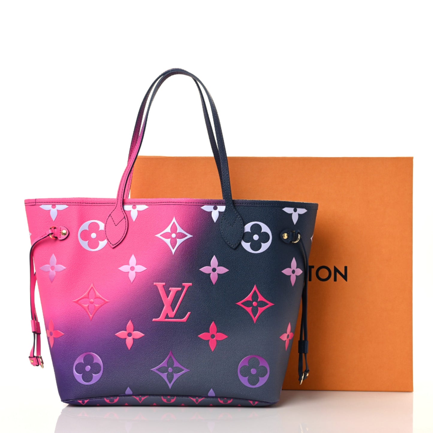 Monogram Giant Spring In The City Neverfull MM Midnight Fuchsia