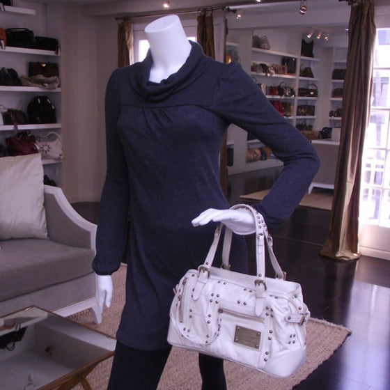 Lambskin Riveting White