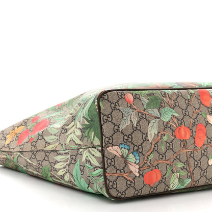 Gucci Soft GG Supreme Monogram Tian Medium Crossbody Tote Beige Multicolor New Acero 9 of 11