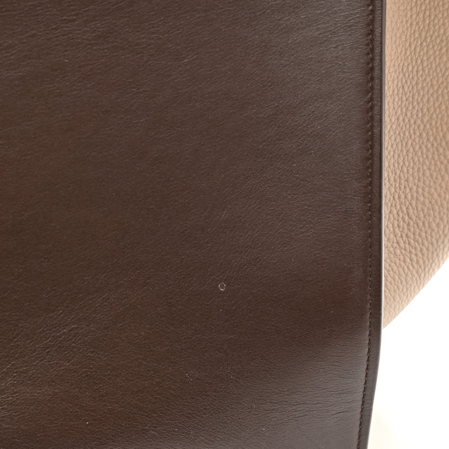 Celine Satin Baby Grained Calfskin Medium Tri-Color Trapeze Tan 11 of 12