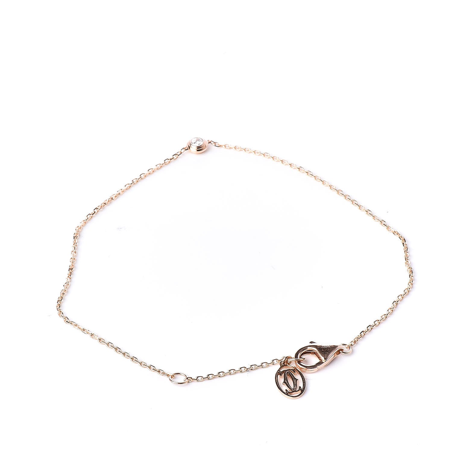 Cartier 18K Pink Gold Diamond XS D'Amour Bracelet 3 of 6