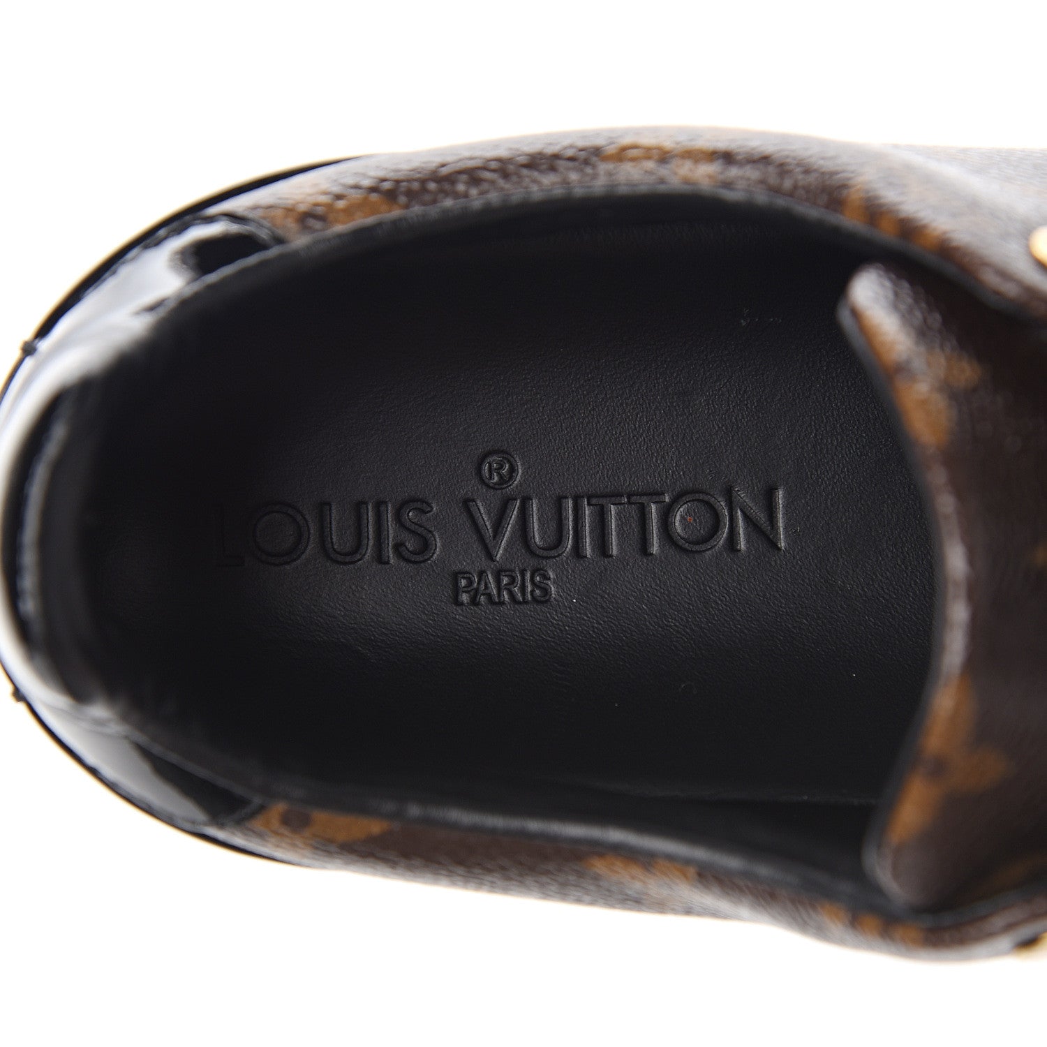 Louis Vuitton Patent Monogram Frontrow Sneakers 37 9 of 12