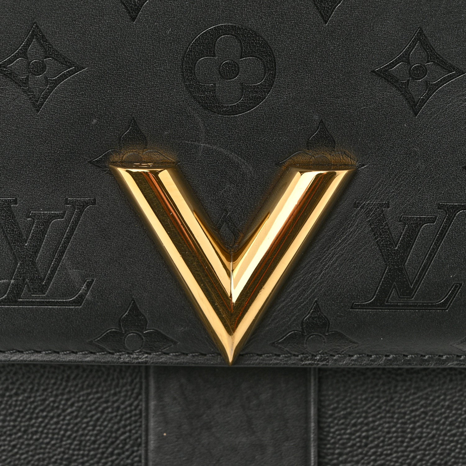 Louis Vuitton Calfskin Monogram Very One Handle Black 1775680