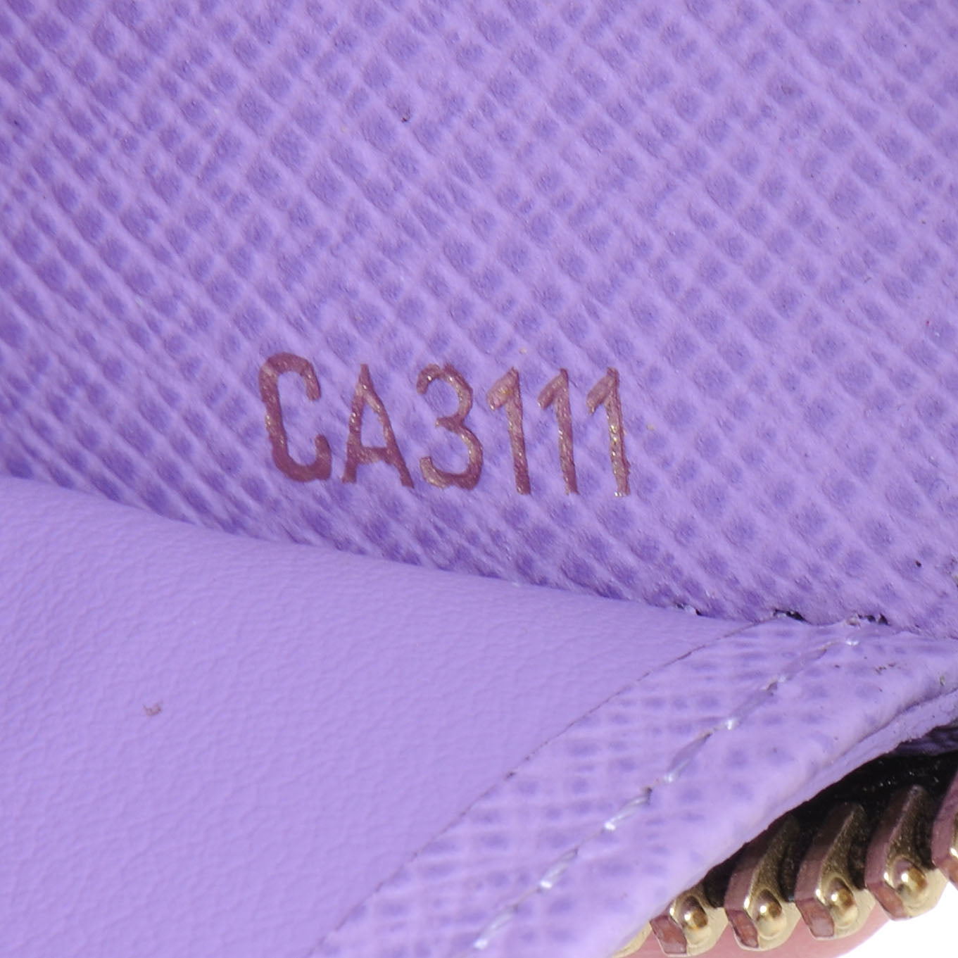 Damier Ebene Illustre Zippy Wallet Violet