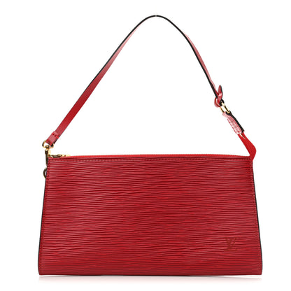 Louis Vuitton Epi Pochette Accessories 24 Castillan Red 1 of 7