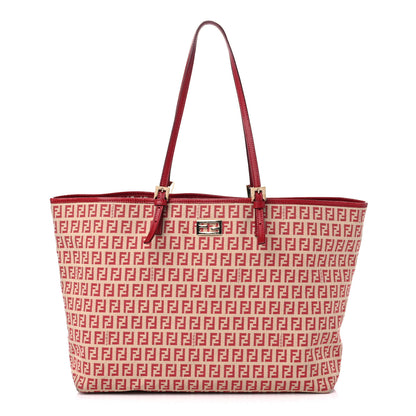 Fendi Zucchino Shopping Tote Tobacco Red 1 of 14