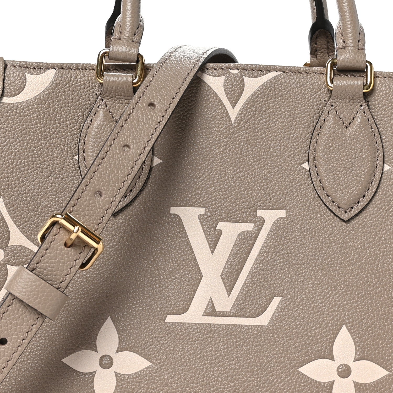 Louis Vuitton Empreinte Monogram Giant Onthego PM Tourterelle Creme 7 of 9