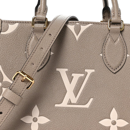 Louis Vuitton Empreinte Monogram Giant Onthego PM Tourterelle Creme 7 of 9