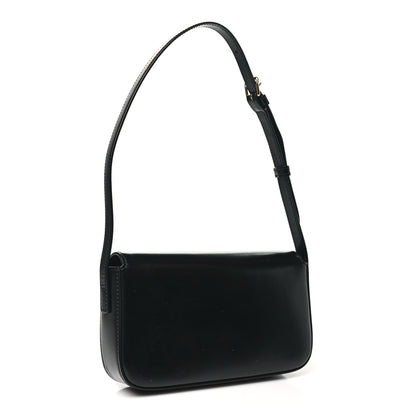Celine Shiny Calfskin Triomphe Shoulder Bag Black 3 of 10
